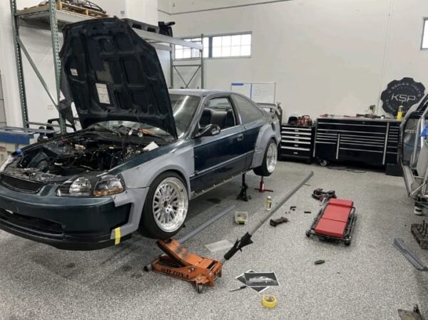 EM1 BODY KIT STYLE NVY1 HONDA CIVIC COUPE
