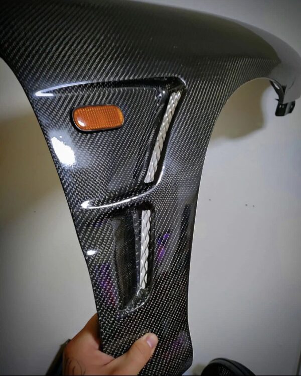NVYCOMPOSITEDC2JDMFENDERJSCARBON001 HONDA INTEGRA DC2 FRONT FENDER STYLE J’S JDM +15mm