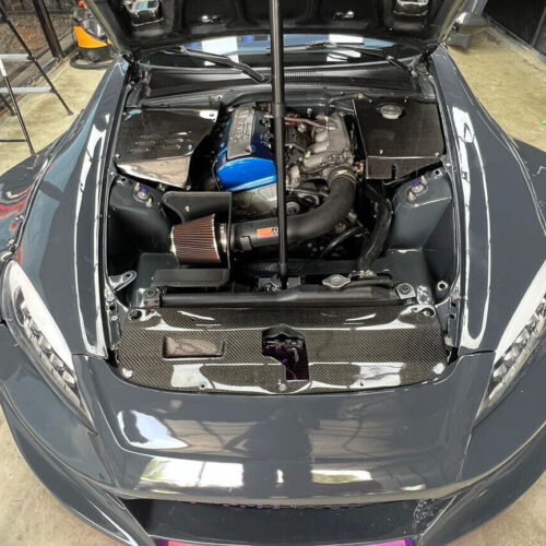 NVYCOMPOSITES200CARBON2 COOLING PLATE + ENGINE BAY COVER BATERRY AND FUILD COVER IN CARBON FIBER