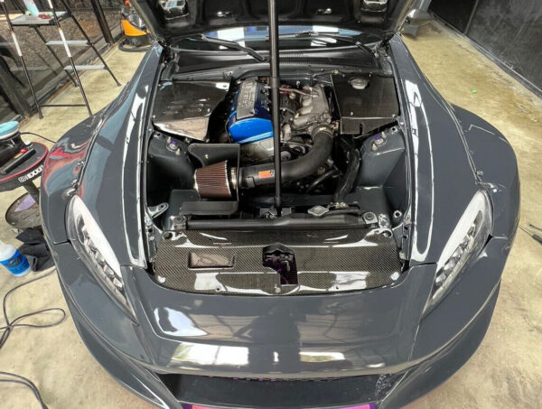 COOLING PLATE + ENGINE BAY COVER BATERRY AND FUILD COVER IN CARBON FIBER