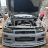 FRONT LIP + DIFFUSER  BUMPER GTR34