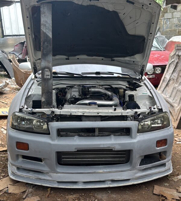FRONT LIP + DIFFUSER  BUMPER GTR34